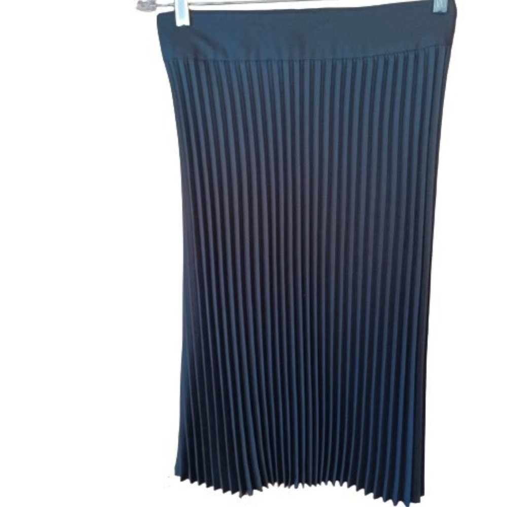 Ann Taylor Black Pleated Skirt | Size 14 (NWT)